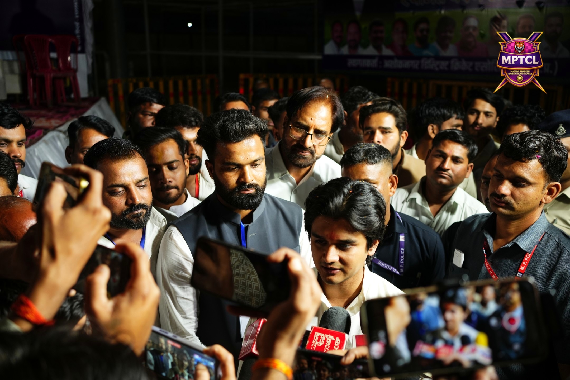 Crowd surrounding a featured guest at MPTCL 2025